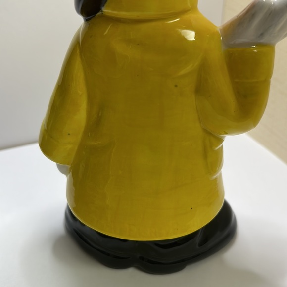 Duck in a rain coat hand painted plaster - Picture 7 of 7